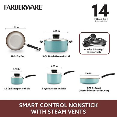 Farberware Smart Control 14-pc. Nonstick Cookware Set