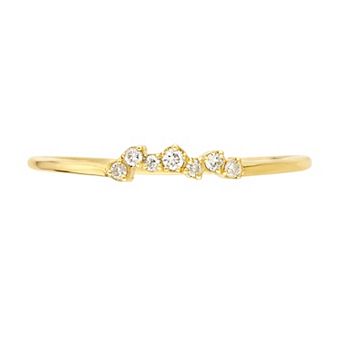Color Romance 14k Gold Diamond Accent Fashion Ring