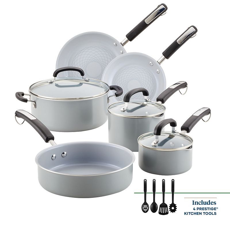 UPC 631899134622 product image for Farberware Eco Advantage 13-pc. Ceramic Nonstick Cookware Set, Gray | upcitemdb.com