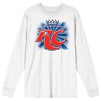 Men's RC Cola Logo White Long Sleeve Tee