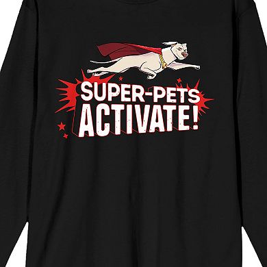 Men's DC League of Super Pets Krypto Long Sleeve Tee