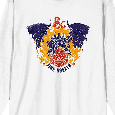 Men's Dungeons & Dragons Fire Breath Long Sleeve Tee
