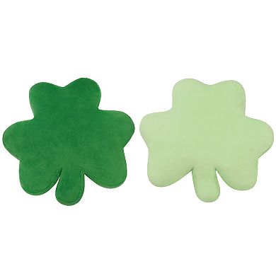 Celebrate Together St. Patrick's Day Green Shaped Clover 2 Pack Pillow