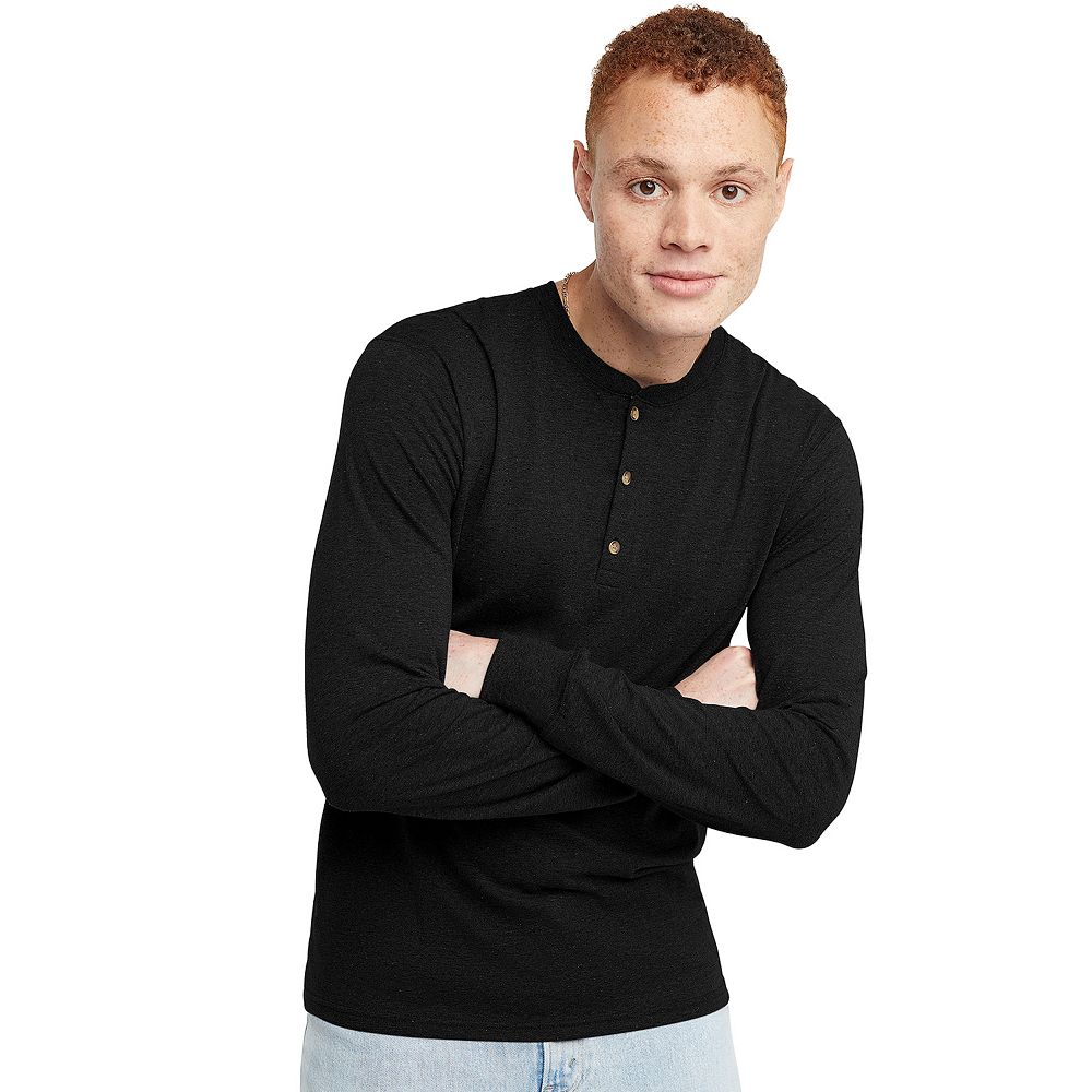Men's Hanes Originals Tri-Blend Henley