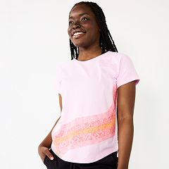 Womens Pink Tek Gear T-Shirts Active Tops, Clothing