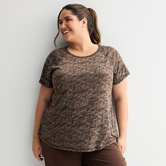 Plus Size Tek Gear® Essential Core Raglan Tee