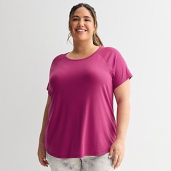 Plus Size Tek Gear® Essential Core Raglan Tee