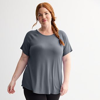 Plus Size Tek Gear® Essential Core Raglan Tee
