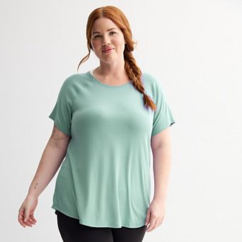 Plus Size Tek Gear® Essential Core Raglan Tee
