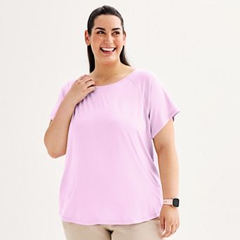 Plus Size Tek Gear® Essential Core Raglan Tee
