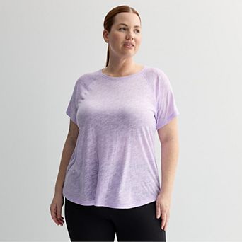 Plus Size Tek Gear® Essential Core Raglan Tee