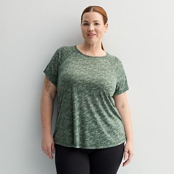 Plus Size Tek Gear® Essential Core Raglan Tee