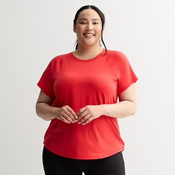 Plus Size Tek Gear® Essential Core Raglan Tee