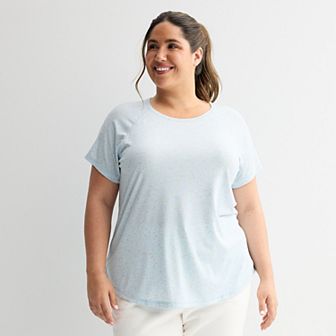 Plus Size Tek Gear® Essential Core Raglan Tee