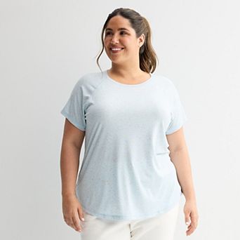 Plus Size Tek Gear® Essential Core Raglan Tee