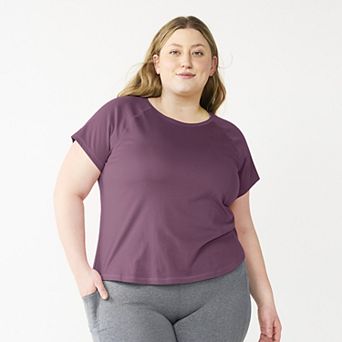 Plus Size Tek Gear® Essential Core Raglan Tee