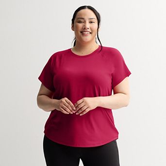 Plus Size Tek Gear® Essential Core Raglan Tee
