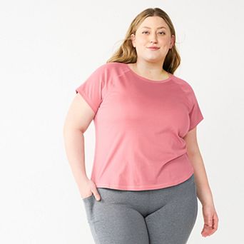 Plus Size Tek Gear® Essential Core Raglan Tee