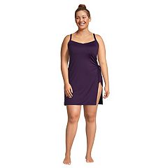 Plus Size Lands' End DDD-Cup SlenderSuit Tummy-Control Skirted One