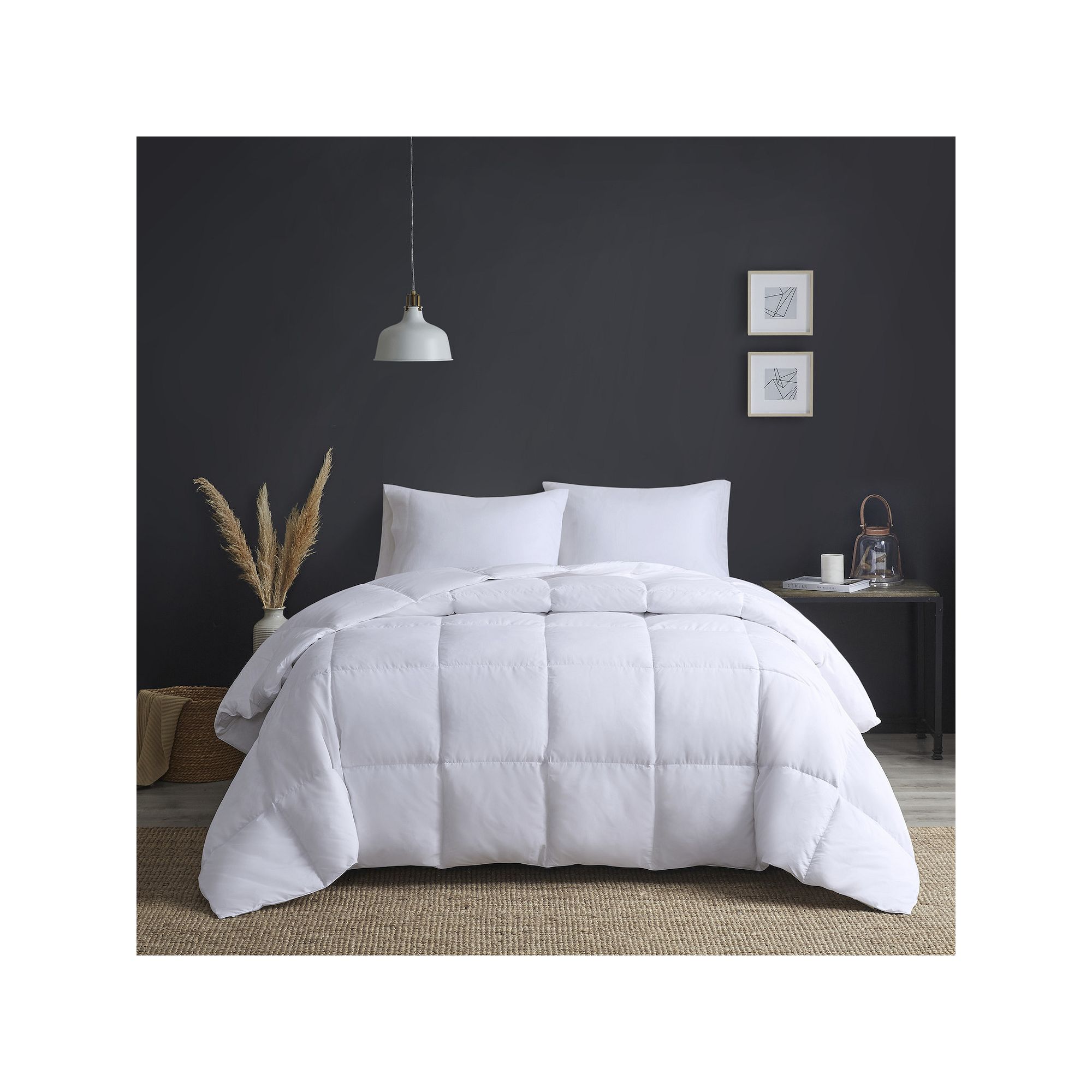 Sleep Philosophy Heavy Warmth Goose Feather & Down Oversize Comforter, Whit