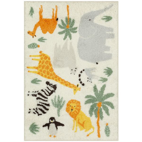 The Big One Kids™ Rug Jungle Animals Nursery Playroom or Bedroom ...