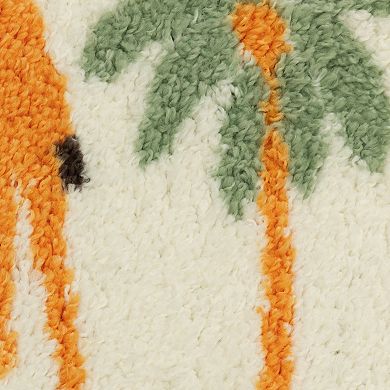 The Big One Kids™ Rug Jungle Animals Nursery Playroom or Bedroom Washable Shag