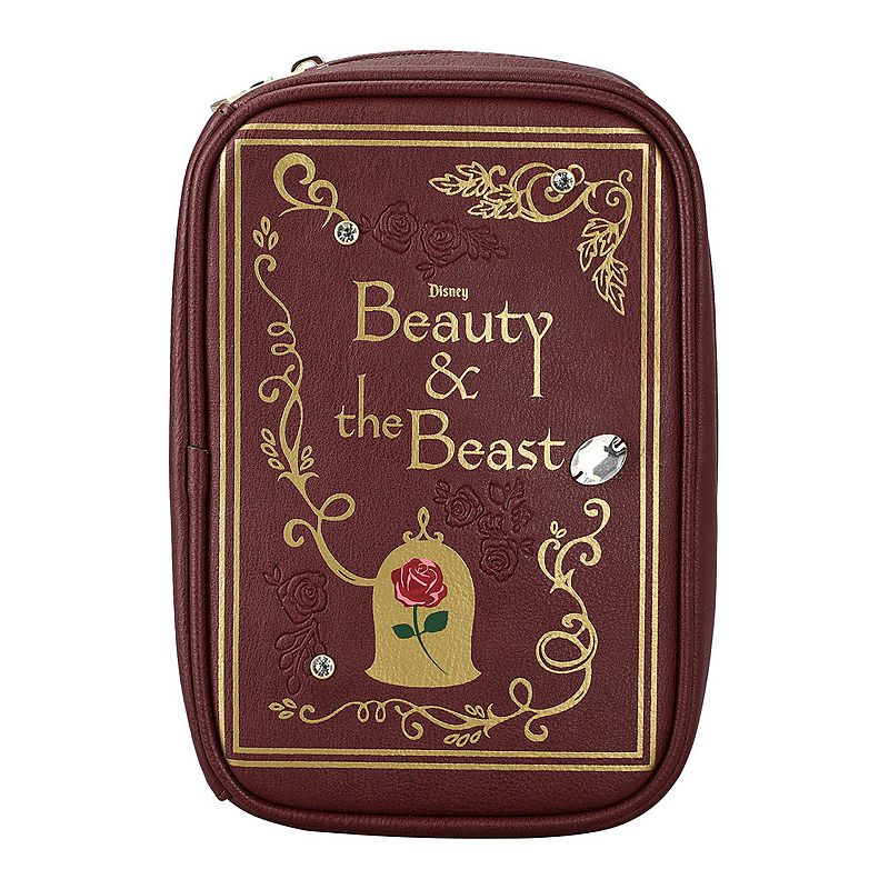 Disneys Beauty and the Beast Cosmetic Bag, Red