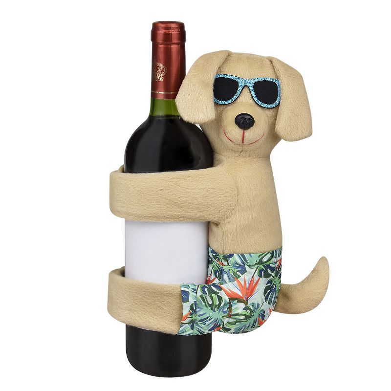 Celebrate Together Summer Beach Dog Wine Bottle Cover, Multicolor
