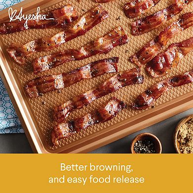 Ayesha Curry Bakeware 7-pc. Nonstick Cookie Pan, Loaf Pan & Cake Pan Set