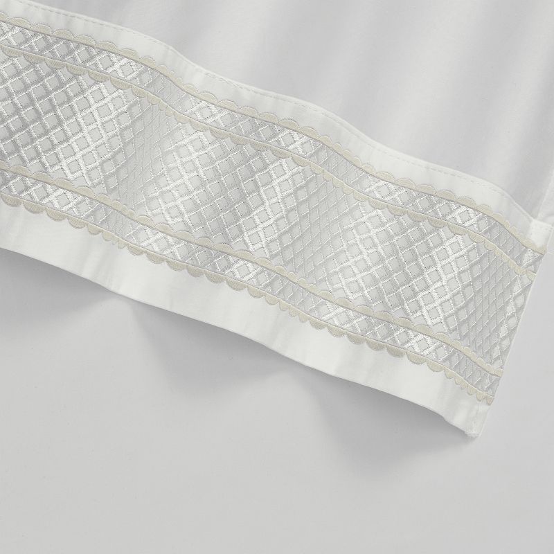Five Queens Court Montefiore Sheet Set or Pillowcase Set, White, CKING SET
