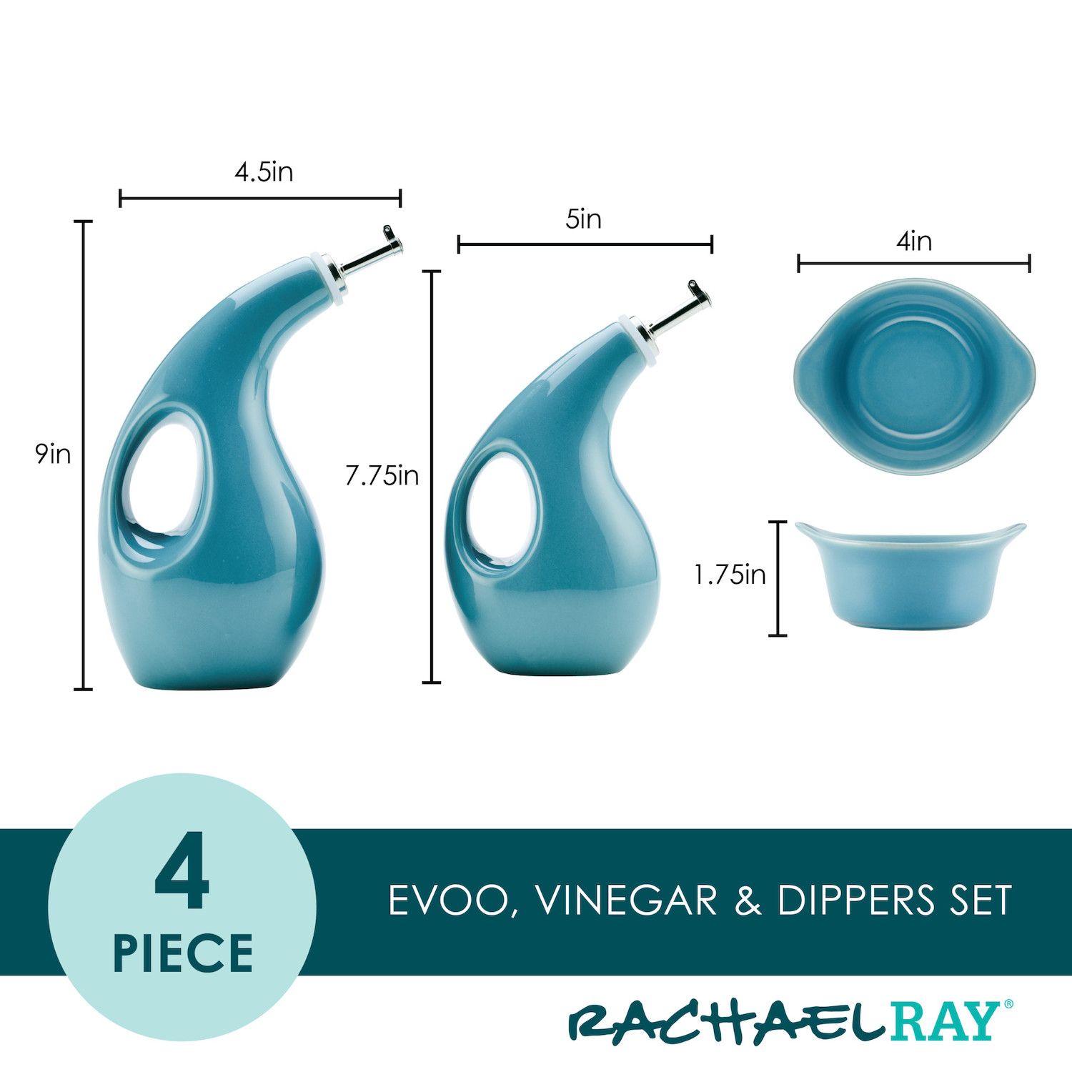 Rachael Ray Ceramics EVOO and Ramekin Dipper - Thumbnail 3