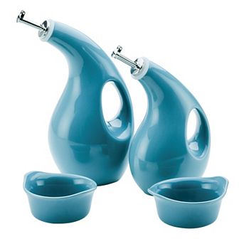 Rachael Ray 4 pc Ceramic EVOO & Ramekin Dipper Set