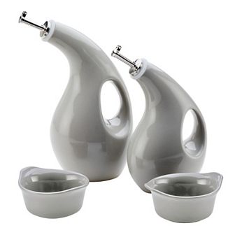 Rachael Ray 4 pc Ceramic EVOO & Ramekin Dipper Set