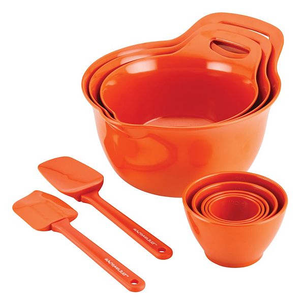 Rachael Ray Mix & Measure 10pc. Mixing Bowl Measuring Cup & Utensil Set