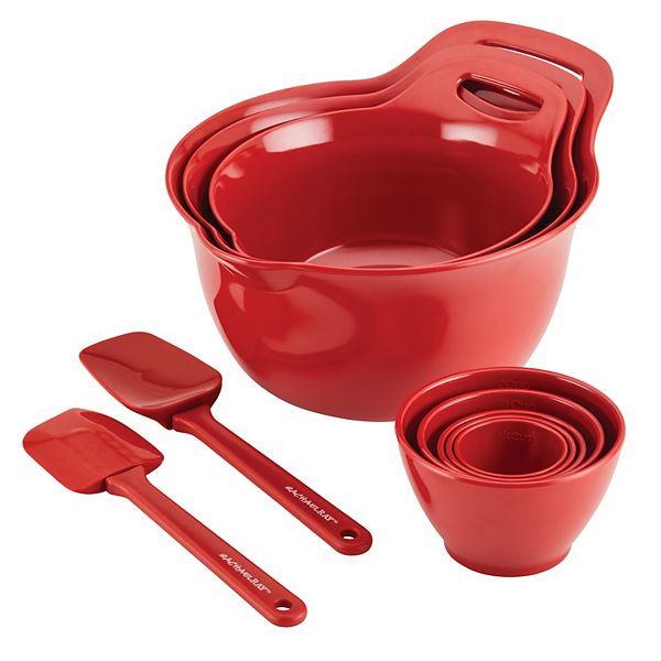 Rachael Ray Mix & Measure 10pc. Mixing Bowl Measuring Cup & Utensil Set