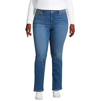 Plus Size Lands' End Recover Straight-Leg Jeans