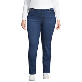 Plus Size Lands' End Recover Straight-Leg Jeans