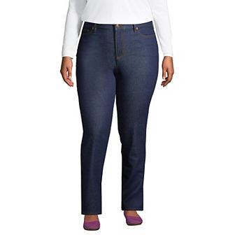 Plus Size Lands' End Recover Straight-Leg Jeans