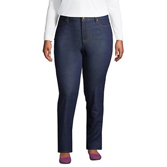 Plus Size Lands' End Recover Straight-Leg Jeans