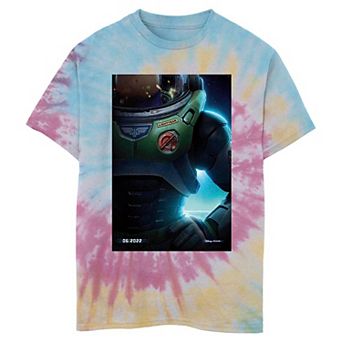 Disney / Pixar's Lightyear Boys 6-20 Buzz Lightyear Poster Tie Dye Graphic Tee