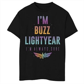 Disney / Pixar's Lightyear Boys 8-20 I'm Buzz Lightyear Im Always Sure Being Buzz Graphic Tee