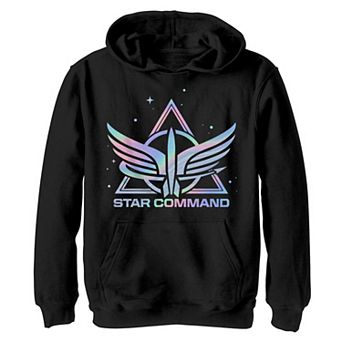 Disney / Pixar's Lightyear Boys 4-20 Star Command Holographic Logo Graphic Hoodie