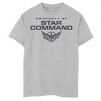 Disney / Pixar's Lightyear Boys 8-20 Property Of Star Command Logo Graphic Tee