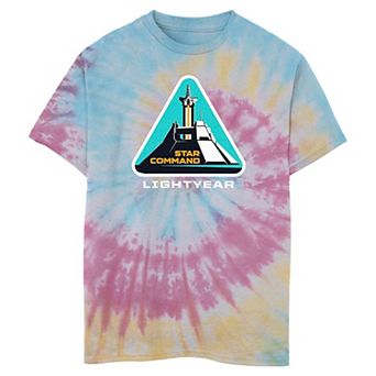 Disney / Pixar's Lightyear Boys 6-20 Star Command Launch Square Tie Dye Graphic Tee