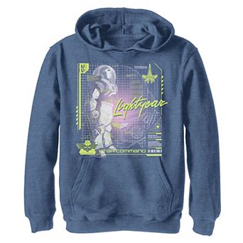 Disney / Pixar's Lightyear Boys 8-20 Star Command Buzz Schematic Graphic Hoodie