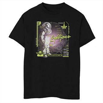Disney / Pixar's Lightyear Boys 8-20 Star Command Buzz Schematic Graphic Tee