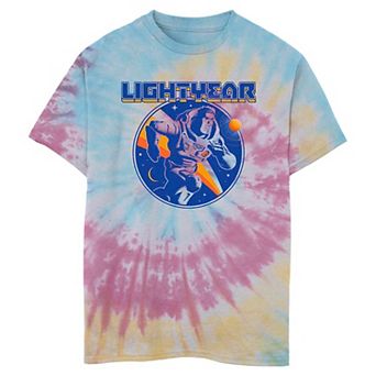 Disney / Pixar's Lightyear Boys 8-20 Round Alt Lightyear Sketch Tie Dye Graphic Tee