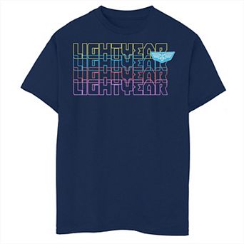 Disney / Pixar's Lightyear Boys 8-20 Neon Colors Stacked Logo Graphic Tee