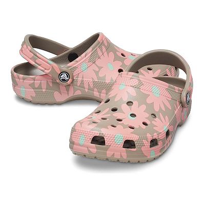 Flowered crocs on sale