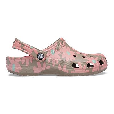 Pink palm tree crocs store